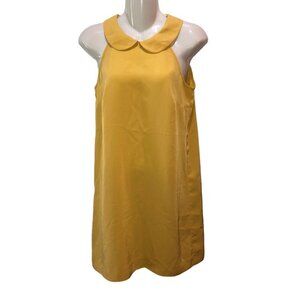BCBGeneration Womens Size XS Yellow Sleeveless Collared Casual Summer Dress